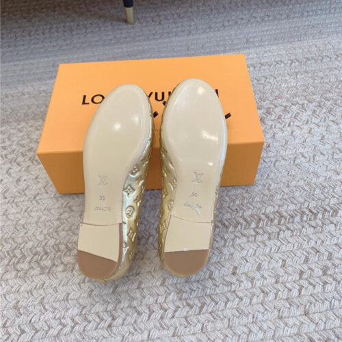 High Quality Luxury Louis Vuitton Nina Flat Bottom Bowknot Shoes – Style 96067 product detail