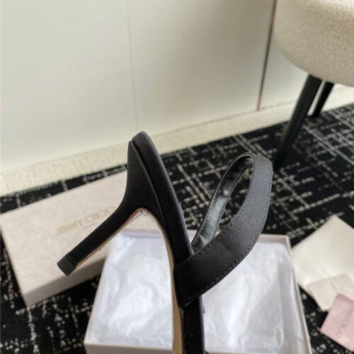 High Quality Luxury Jimmy Choo Square Buckle Drill Point Half Drag – Style 05335 product detail