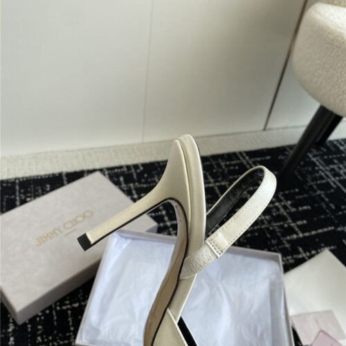 High Quality Luxury Jimmy Choo Square Buckle Drill Point Half Drag – Style 70263 product detail