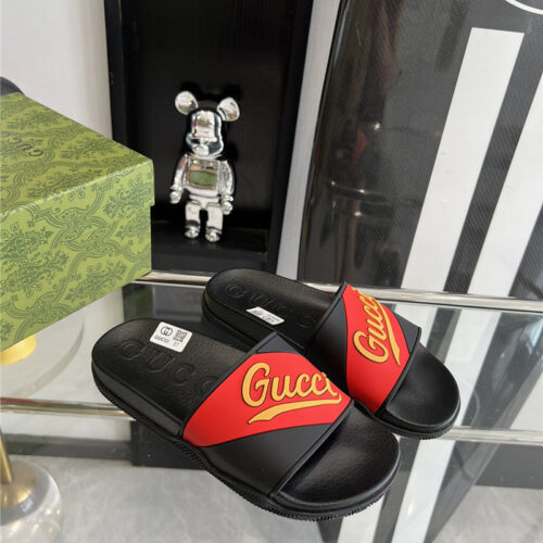 High Quality Luxury Gucci Couple’s Unisex Good Game Slippers – Style 31763 alternate view