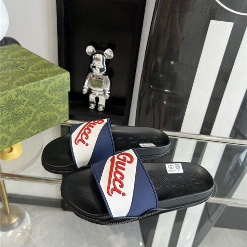 High Quality Luxury Gucci Couples Unisex Good Game Slippers – Style 62835
