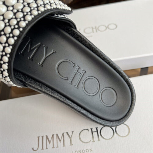 High Quality Luxury Jimmy Choo Fitz Pearl Slides product detail