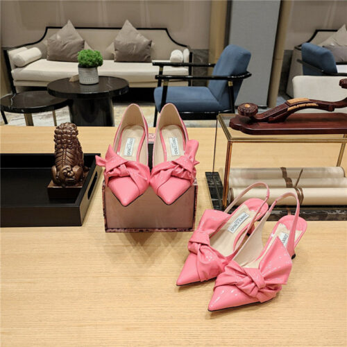 High Quality Luxury Jimmy Choo Ruffled Knot Wrinkled Sandals – Style 56311 alternate view