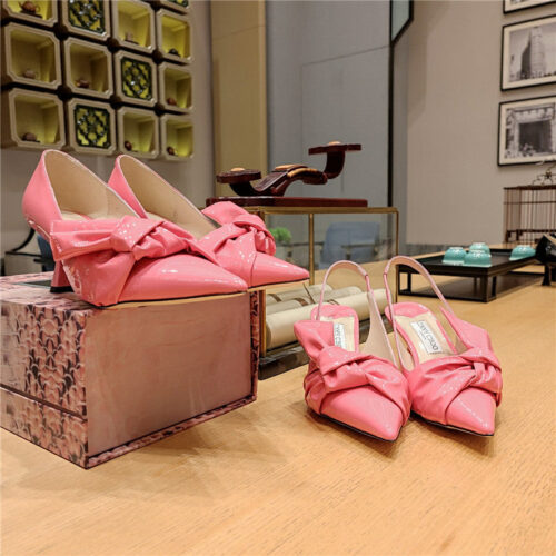 High Quality Luxury Jimmy Choo Ruffled Knot Wrinkled Sandals – Style 56311 product detail