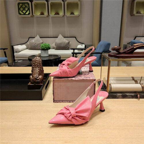 High Quality Luxury Jimmy Choo Ruffled Knot Wrinkled Sandals – Style 56311 product detail