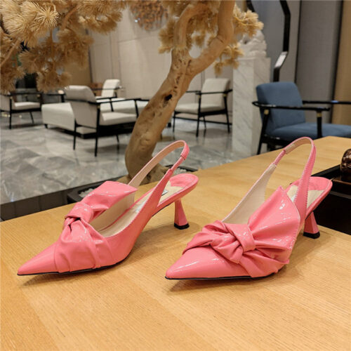 High Quality Luxury Jimmy Choo Ruffled Knot Wrinkled Sandals – Style 56311 product detail