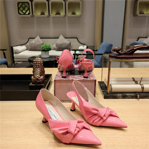 High Quality Luxury Jimmy Choo Ruffled Knot Wrinkled Sandals – Style 56311 product detail
