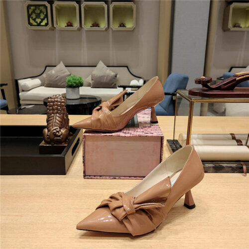 High Quality Luxury Jimmy Choo Ruffled Knot Wrinkled Sandals – Style 49527 product detail