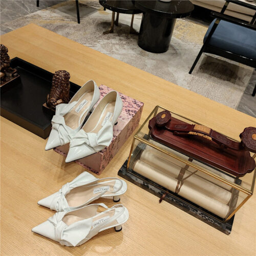 High Quality Luxury Jimmy Choo Ruffled Knot Wrinkled Sandals product detail