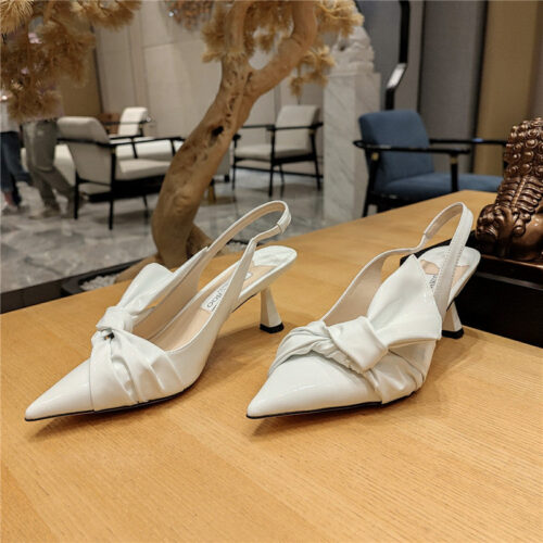 High Quality Luxury Jimmy Choo Ruffled Knot Wrinkled Sandals product detail