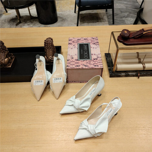 High Quality Luxury Jimmy Choo Ruffled Knot Wrinkled Sandals product detail
