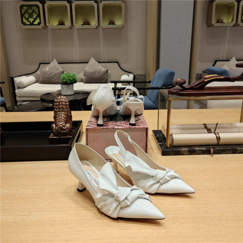 High Quality Luxury Jimmy Choo Ruffled Knot Wrinkled Sandals product detail