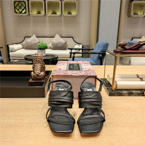 High Quality Luxury Jimmy Choo High Heel Square Toe Sandals – Style 01719 product detail