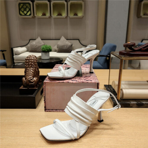 High Quality Luxury Jimmy Choo High Heel Square Toe Sandals product detail