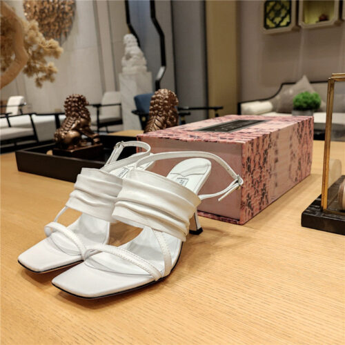 High Quality Luxury Jimmy Choo High Heel Square Toe Sandals alternate view