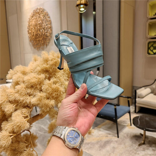 High Quality Luxury Jimmy Choo High Heel Square Toe Sandals – Style 05655 product detail