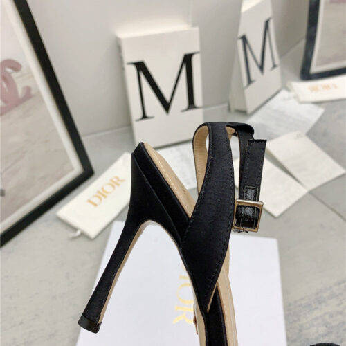 High Quality Luxury Dior Fashion Embroidered Hot Diamond High-Heeled Sandals – Style 79782 product detail