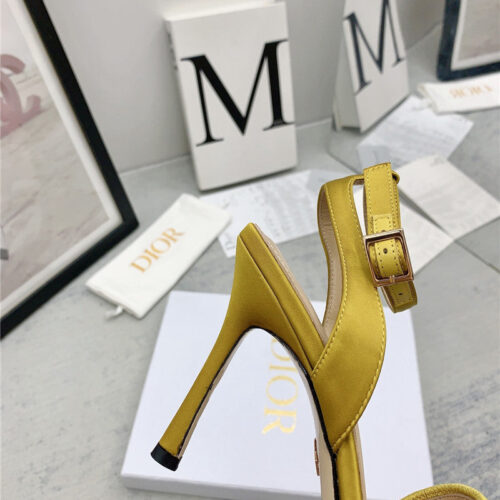 High Quality Luxury Dior Fashion Embroidered Hot Diamond High-Heeled Sandals – Style 10854 product detail