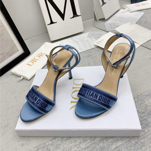 High Quality Luxury Dior Fashion Embroidered Hot Diamond High-Heeled Sandals – Style 38534 alternate view