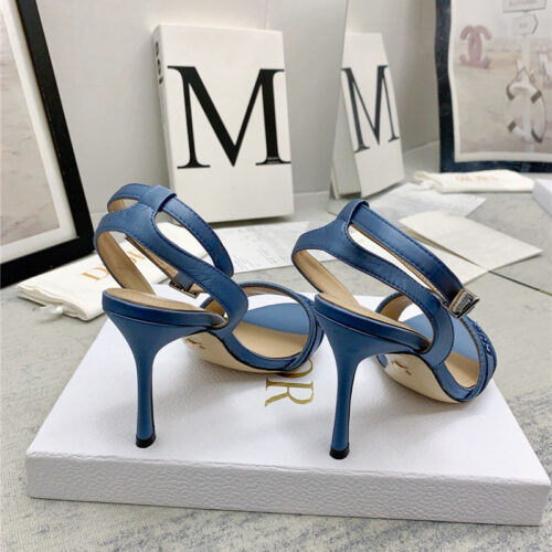 High Quality Luxury Dior Fashion Embroidered Hot Diamond High-Heeled Sandals – Style 38534 product detail