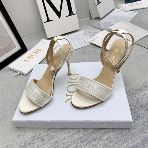 High Quality Luxury Dior Fashion Embroidered Hot Diamond High-Heeled Sandals – Style 02374 alternate view