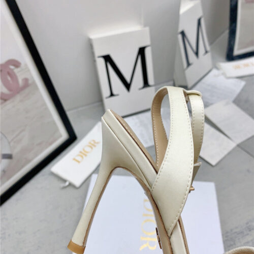High Quality Luxury Dior Fashion Embroidered Hot Diamond High-Heeled Sandals – Style 02374 product detail
