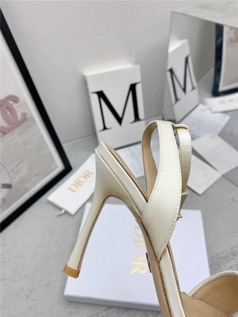 High Quality Luxury Dior Fashion Embroidered Hot Diamond High-Heeled Sandals – Style 02374 product detail