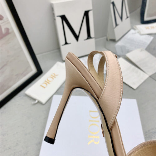 High Quality Luxury Dior Fashion Embroidered Hot Diamond High-Heeled Sandals – Style 66214 product detail