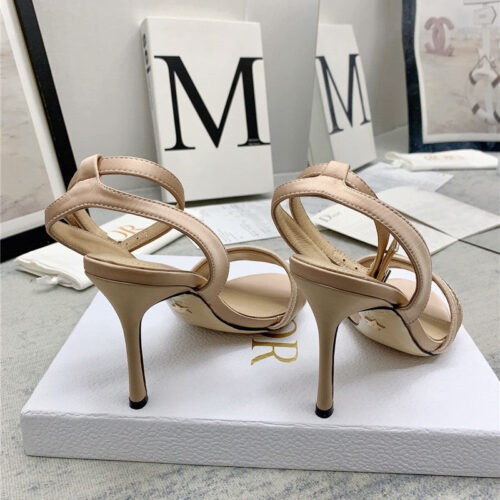 High Quality Luxury Dior Fashion Embroidered Hot Diamond High-Heeled Sandals – Style 66214 product detail