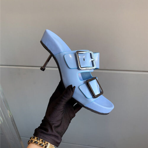 High Quality Luxury Balenciaga New High-Heeled Slippers alternate view