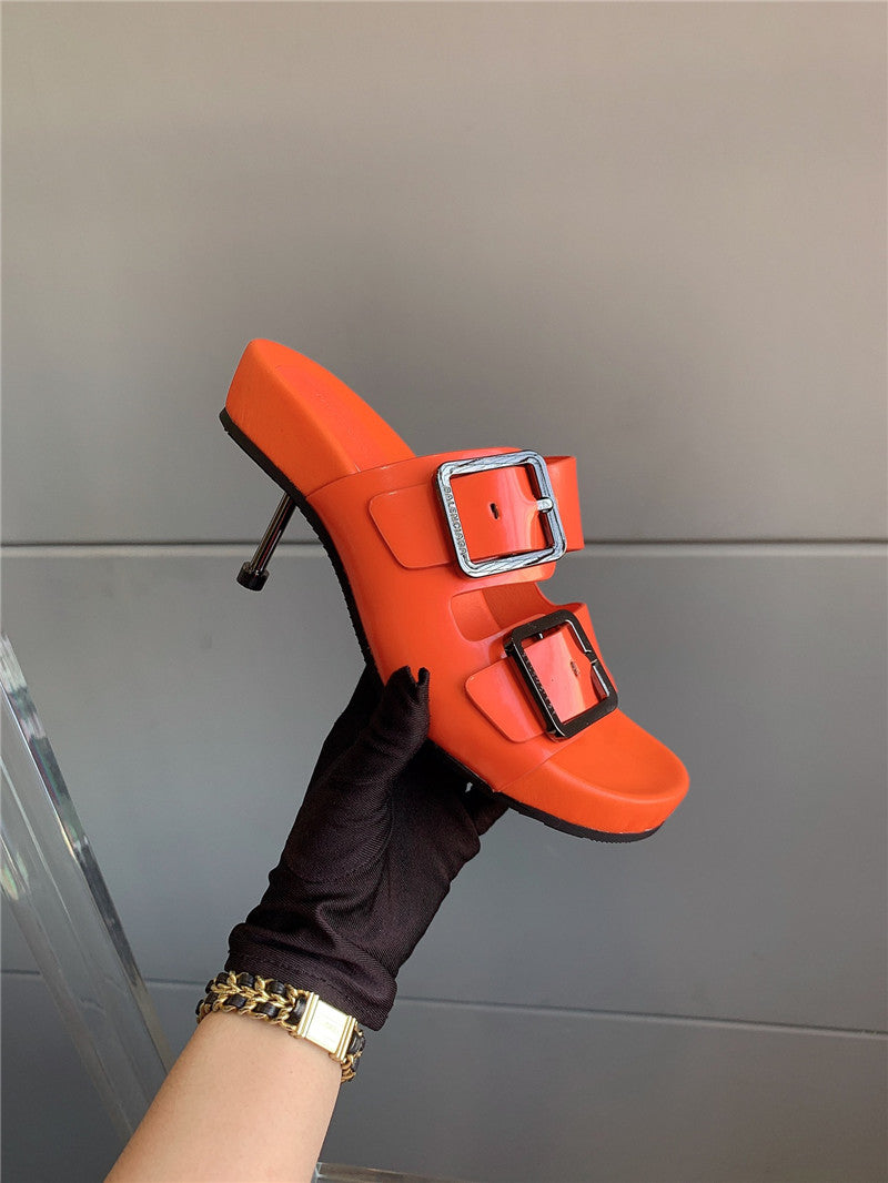 High Quality Luxury Balenciaga New High-Heeled Slippers – Style 06051 product detail