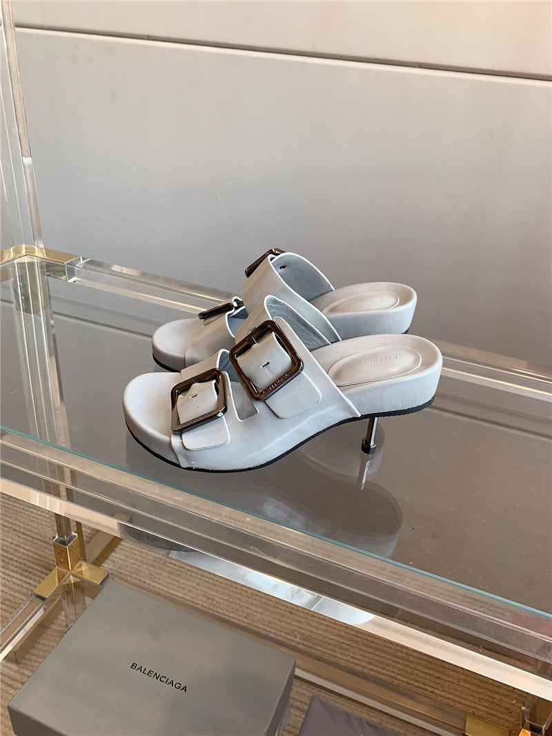 High Quality Luxury Balenciaga New High-Heeled Slippers – Style 69891 product detail