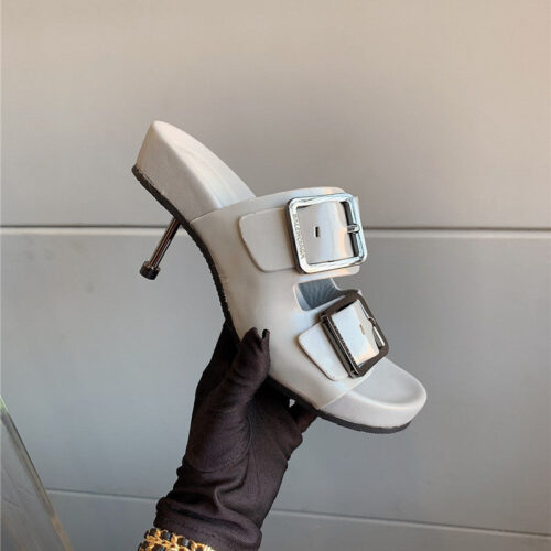 High Quality Luxury Balenciaga New High-Heeled Slippers – Style 69891 alternate view