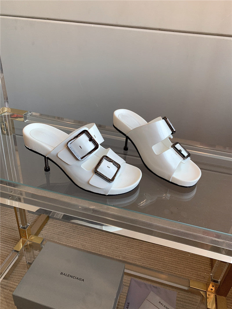 High Quality Luxury Balenciaga New High-Heeled Slippers – Style 68195