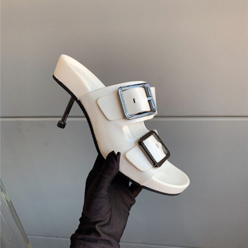 High Quality Luxury Balenciaga New High-Heeled Slippers – Style 68195 alternate view