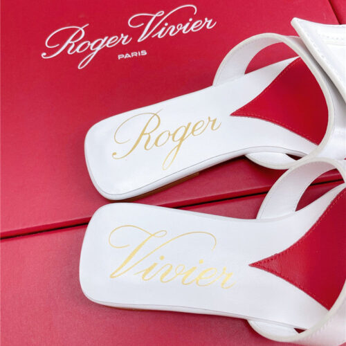 High Quality Luxury Roger Vivier Embroidered Buckle Mules – Style 27572 product detail