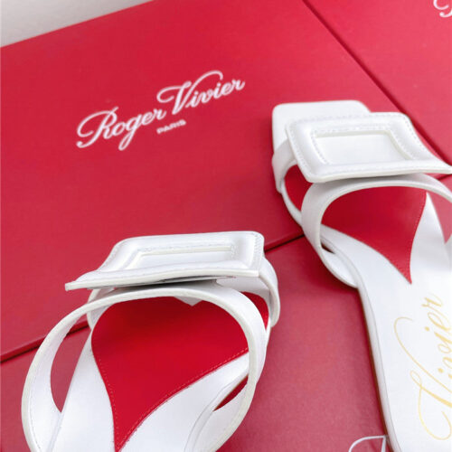 High Quality Luxury Roger Vivier Embroidered Buckle Mules – Style 27572 product detail
