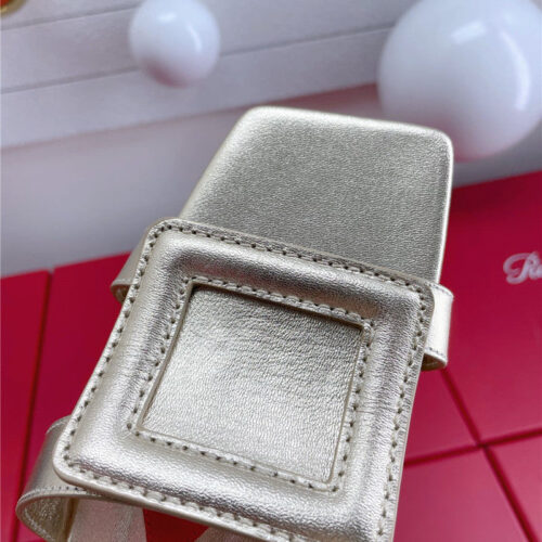 High Quality Luxury Roger Vivier Embroidered Buckle Mules – Style 84628 product detail