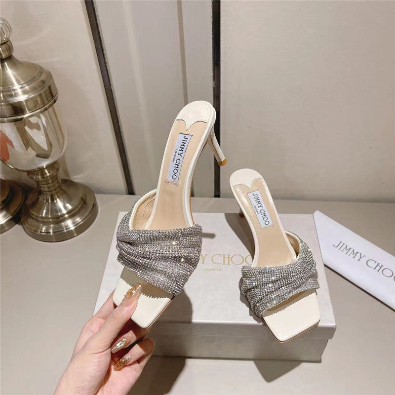 High Quality Luxury Jimmy Choo Hand-Drilled Sandals – Style 80023 product detail