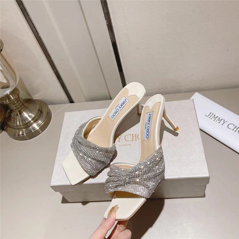 High Quality Luxury Jimmy Choo Hand-Drilled Sandals – Style 80023 product detail