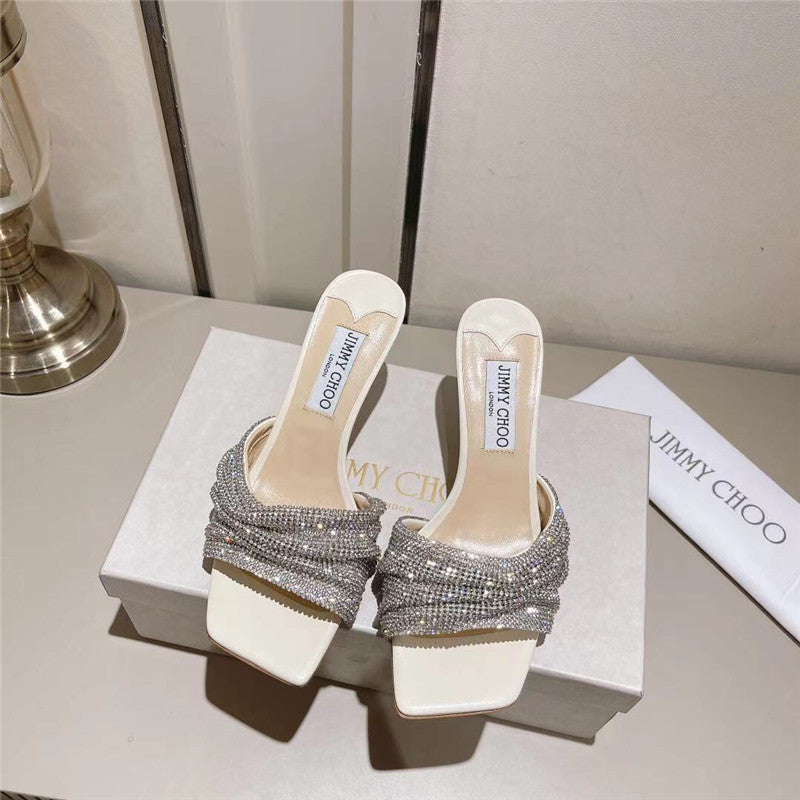 High Quality Luxury Jimmy Choo Hand-Drilled Sandals – Style 80023 product detail