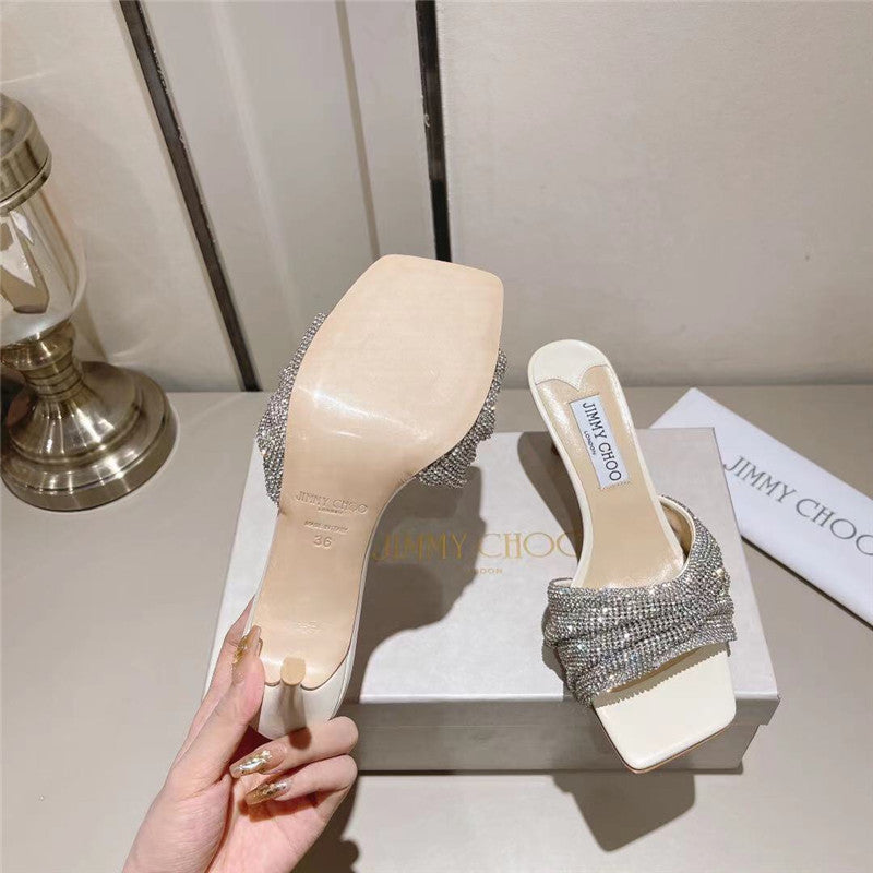 High Quality Luxury Jimmy Choo Hand-Drilled Sandals – Style 80023 product detail