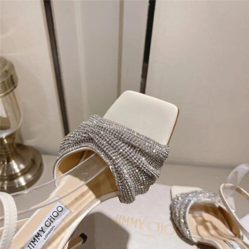 High Quality Luxury Jimmy Choo Hand-Drilled Sandals product detail
