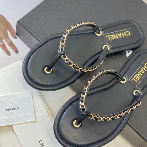High Quality Luxury Chanel New Flip Flops – Style 72518 product detail