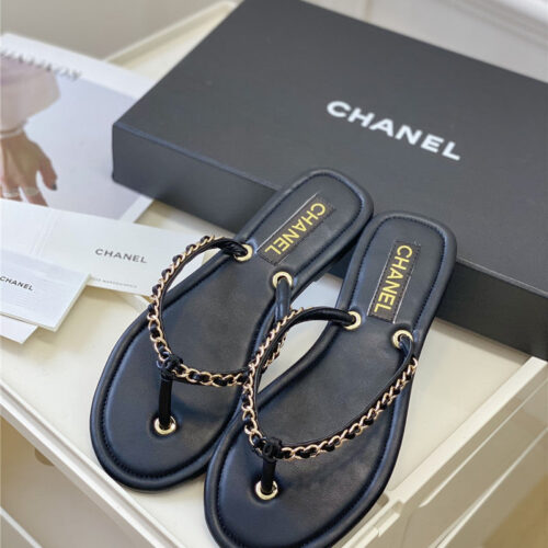 High Quality Luxury Chanel New Flip Flops – Style 72518 product detail