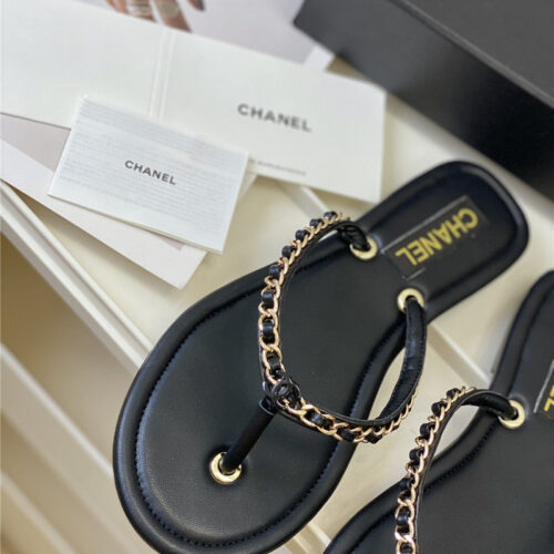 High Quality Luxury Chanel New Flip Flops – Style 72518 product detail