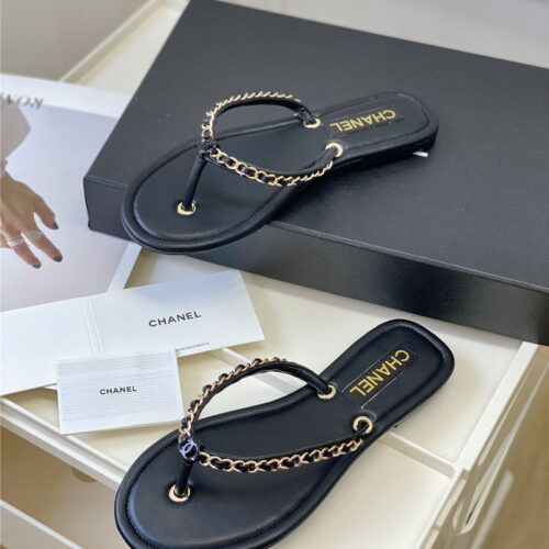 High Quality Luxury Chanel New Flip Flops – Style 72518 product detail