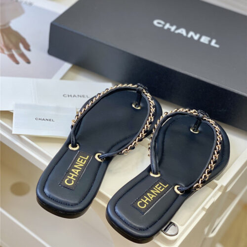 High Quality Luxury Chanel New Flip Flops – Style 72518 product detail