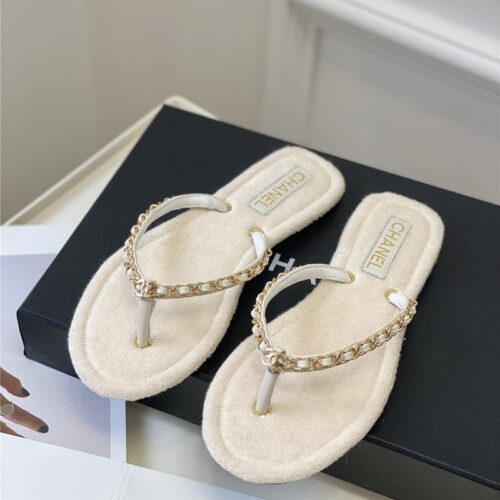 High Quality Luxury Chanel New Flip Flops – Style 31270