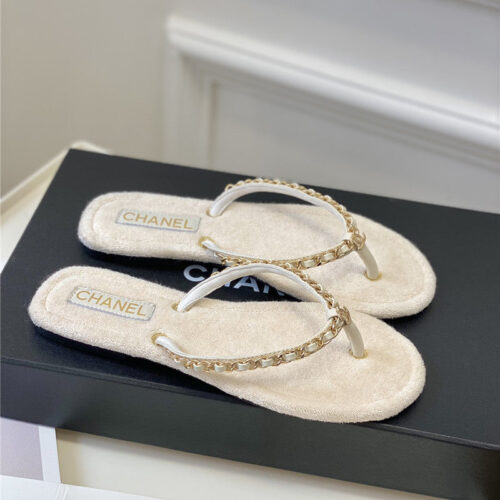 High Quality Luxury Chanel New Flip Flops – Style 31270 product detail